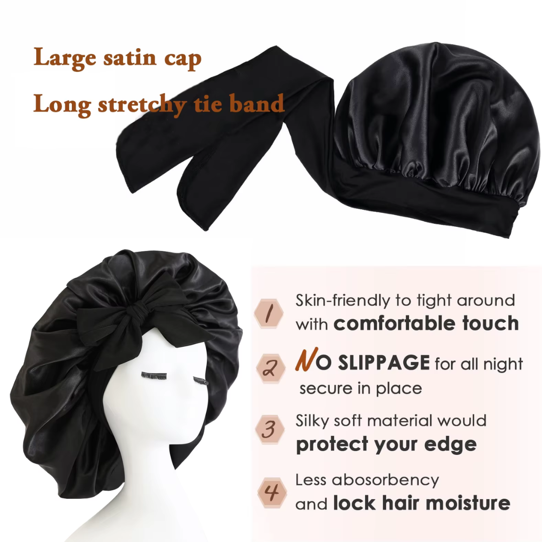 Satin Headband – Sleep Cap for Women