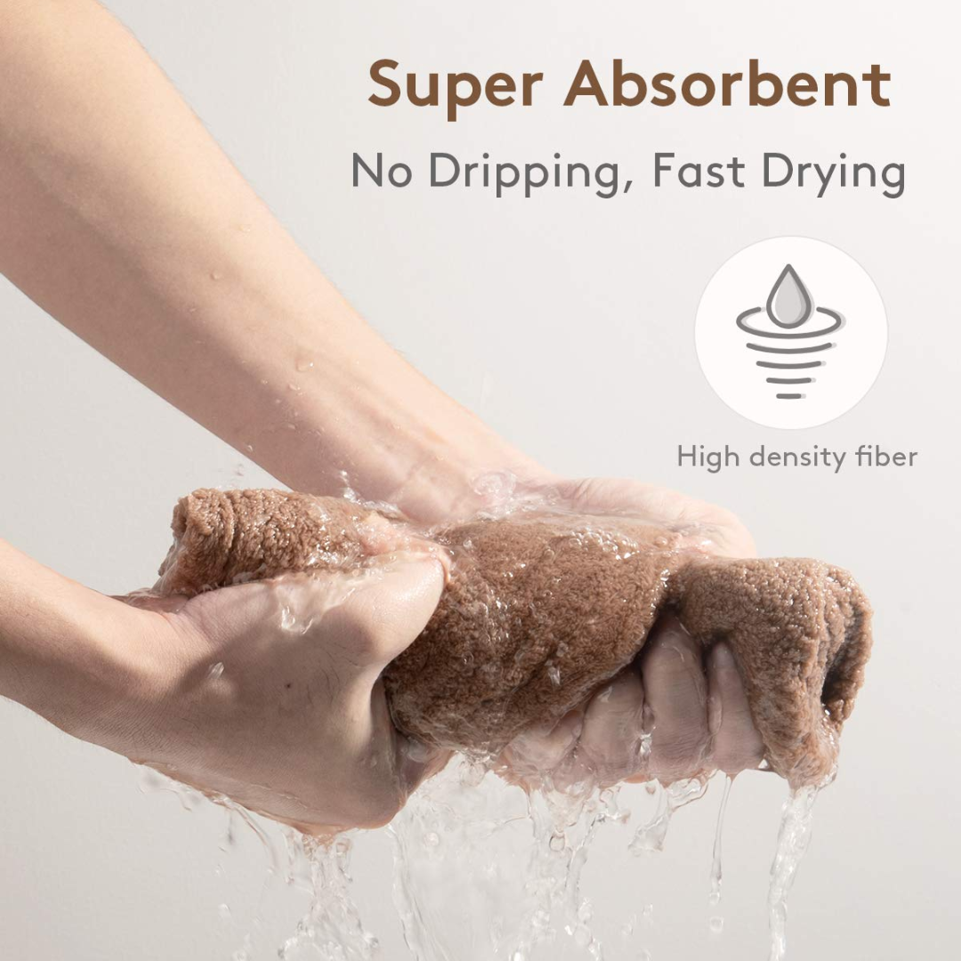 Microfibre Hair Towel Wrap – Pack of 3