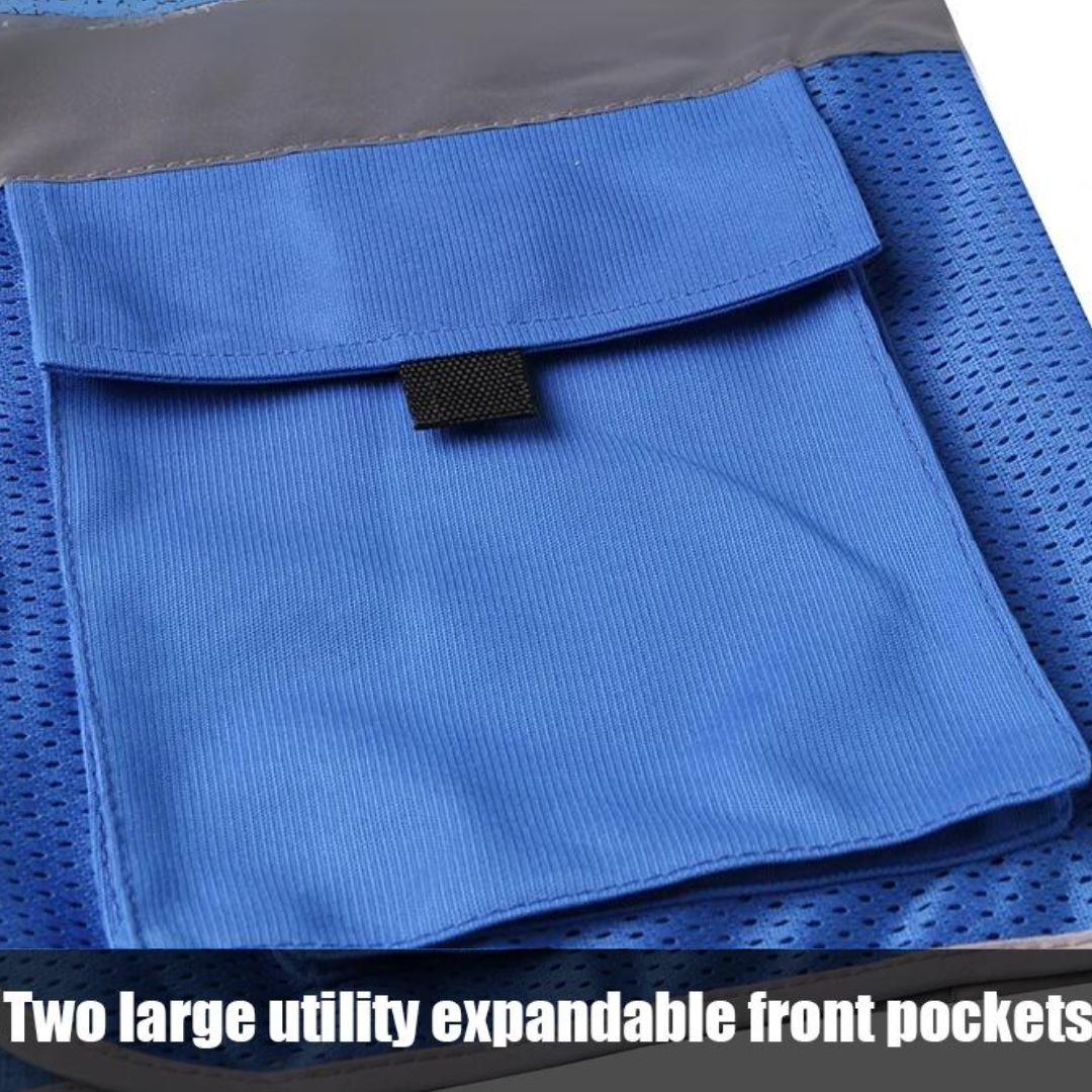 Reflective Safety Vest | Lightweight Work Vest with High Visibility and Practical Pockets