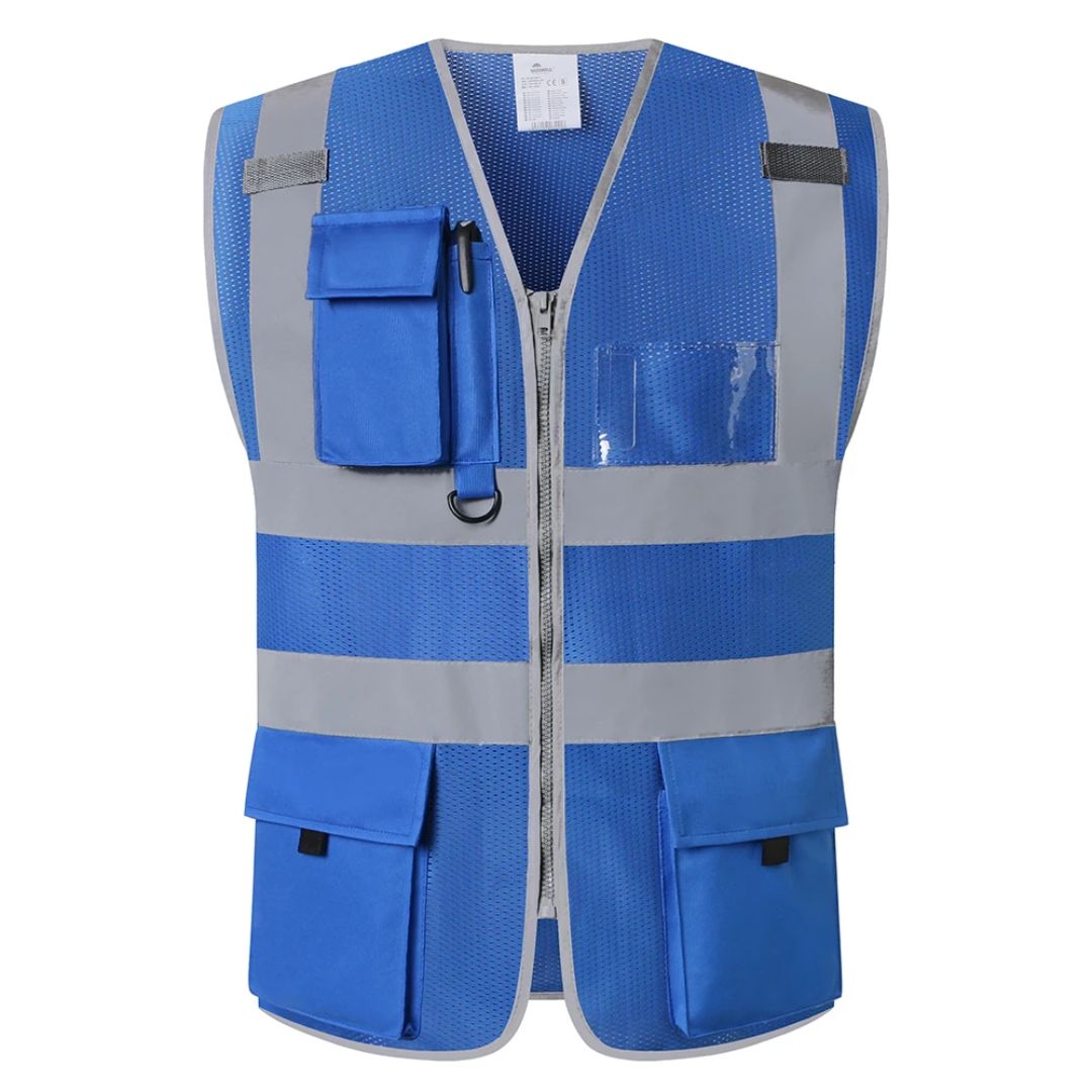 Reflective Safety Vest | Lightweight Work Vest with High Visibility and Practical Pockets