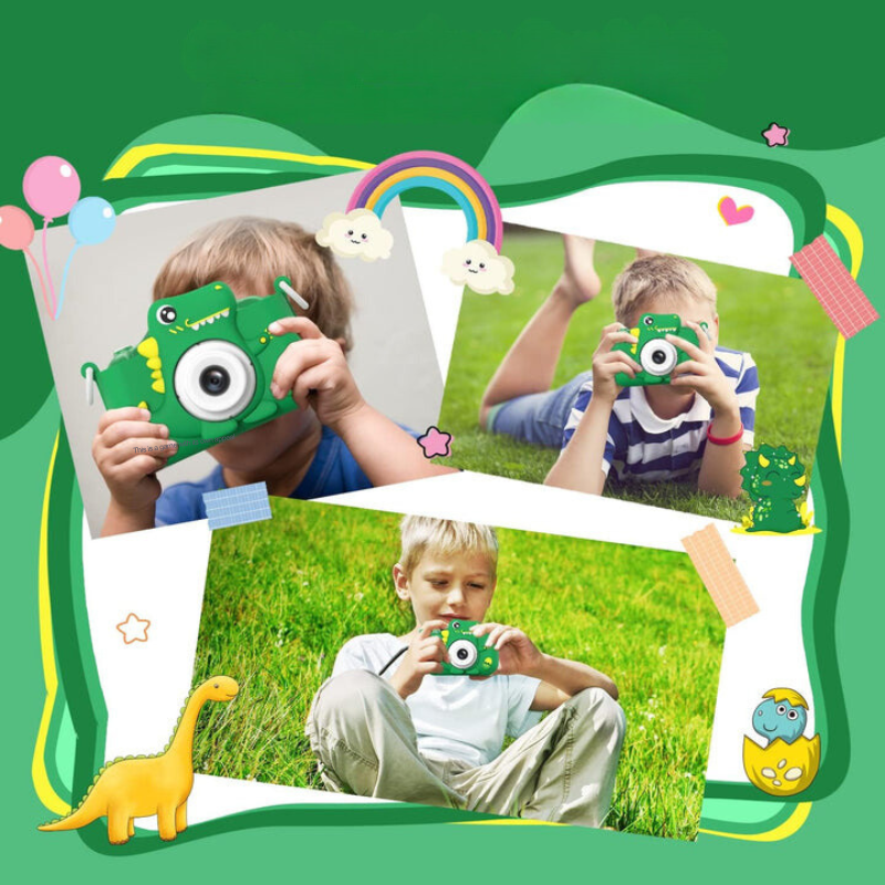 Kids' Camera with HD Function and Dinosaur Design for First Photo Adventures