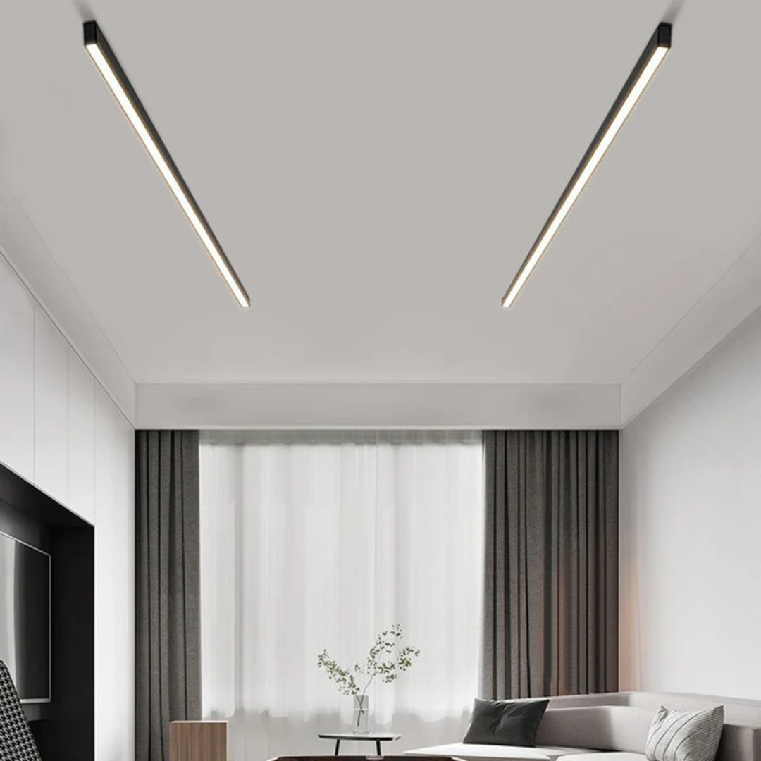 Industrial LED Ceiling Light Stratum | Robust Metal | Energy-Efficient Lighting | Suitable for 5-10㎡ Spaces | Dimmable Option Available | For Living Room, Bedroom, Kitchen | IP20 | 110-240V