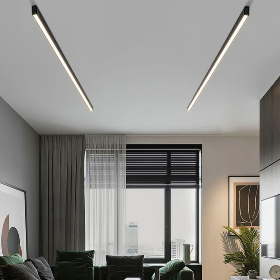 Industrial LED Ceiling Light Stratum | Robust Metal | Energy-Efficient Lighting | Suitable for 5-10㎡ Spaces | Dimmable Option Available | For Living Room, Bedroom, Kitchen | IP20 | 110-240V