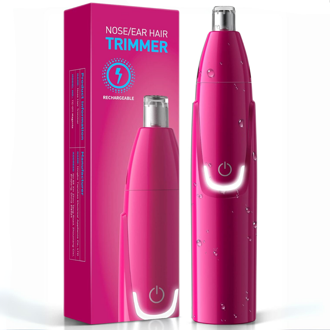 Rechargeable Nose and Ear Trimmer - Painless Grooming Treatment