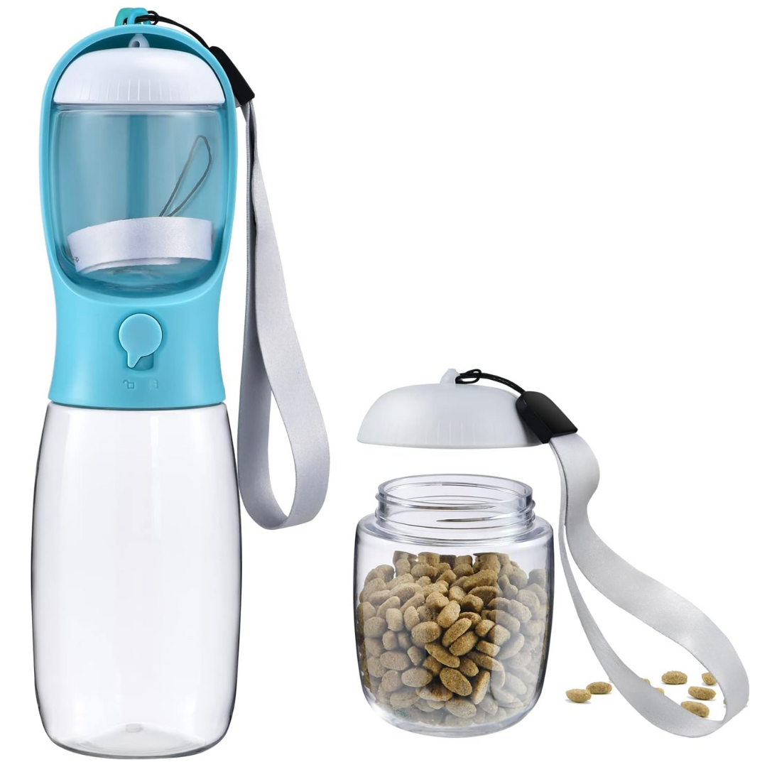 Portable Dog Water Bottle & Food Container