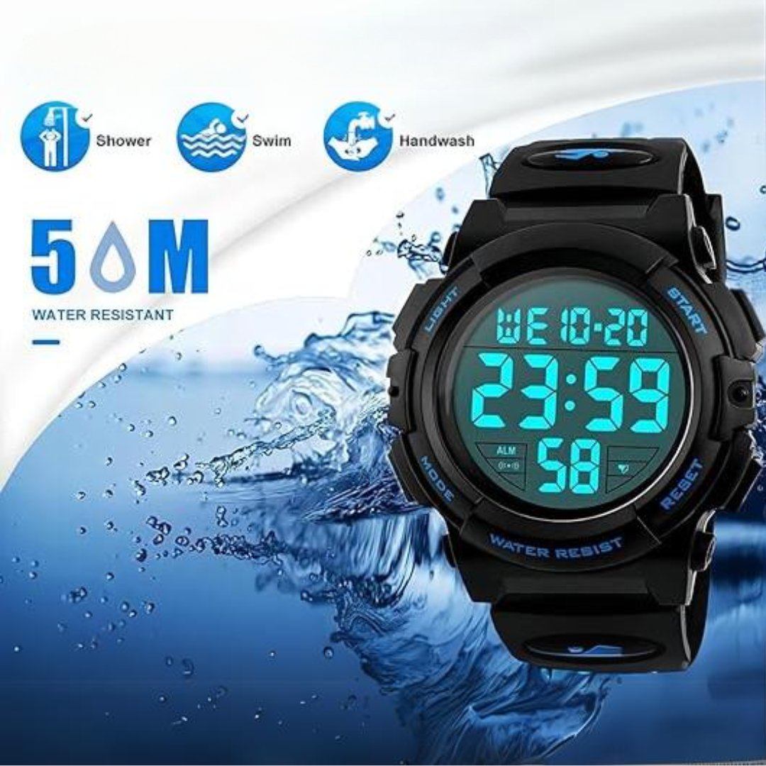 Men's Waterproof Digital Sports Watch – Martin
