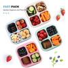 Bento-Style 4-Compartment Meal Prep Boxes (Set of 4) – Bento4You