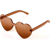 Heart-Shaped Transparent Sunglasses without Frame - Cora, Summer 2025 Edition