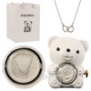 PermaBloom Gift Rose Pendant | Water-Resistant Rose with Custom Engraved Necklace