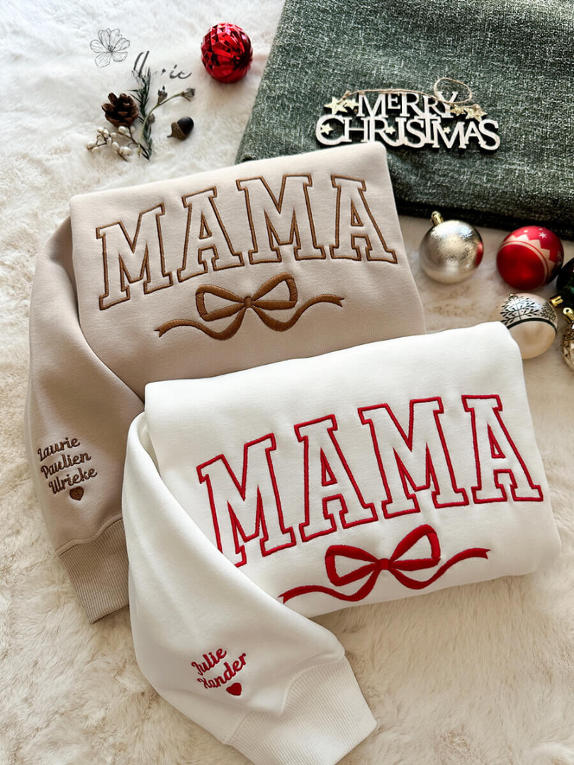 WarmHaven Festive Bow Sweater | Stylish and Comfortable Holiday Gift for Moms