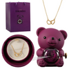 PermaBloom Gift Rose Pendant | Water-Resistant Rose with Custom Engraved Necklace