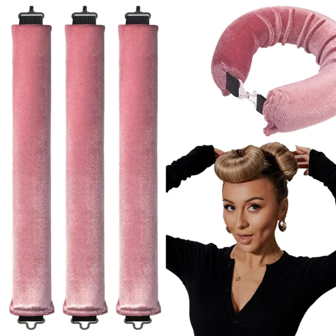 SilkGlow Premium Curling Rods | Heatless Curling Solution for Perfect Waves