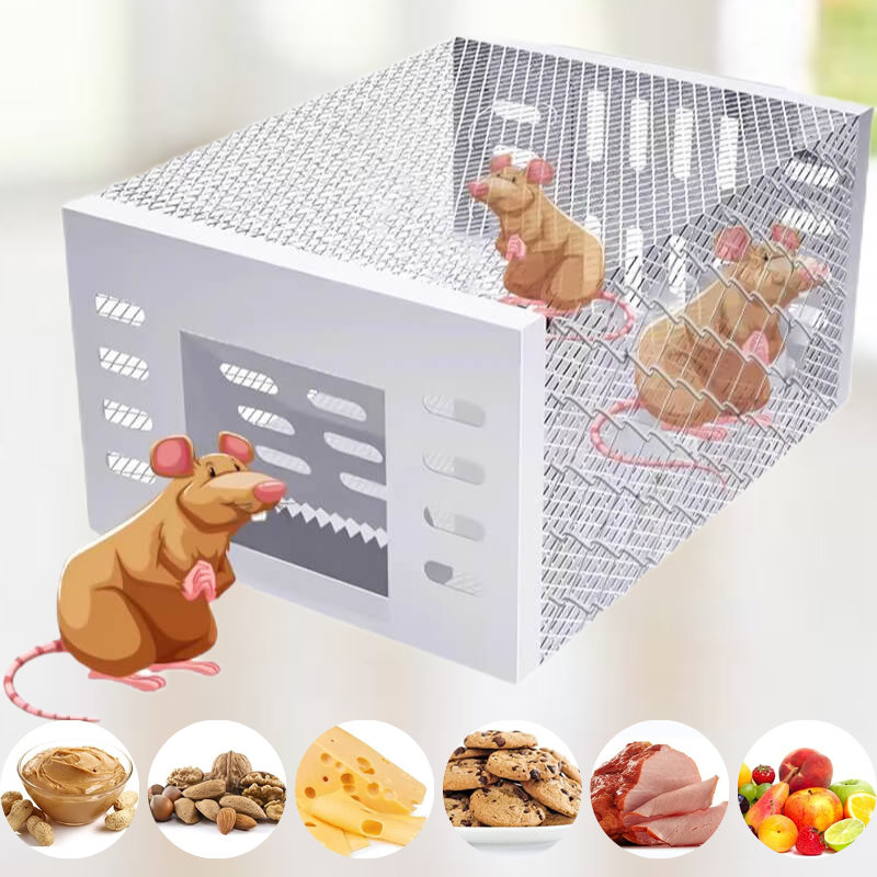 Humane Mouse Trap – Reusable, Spacious Live Catch Cage for Safe & Ethical Rodent Control