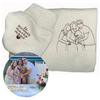 ThreadElegance Custom Embroidered Sweatshirt | Stylish Hoodie with Photo Memory Stitching