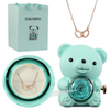PermaBloom Gift Rose Pendant | Water-Resistant Rose with Custom Engraved Necklace