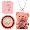 PermaBloom Gift Rose Pendant | Water-Resistant Rose with Custom Engraved Necklace