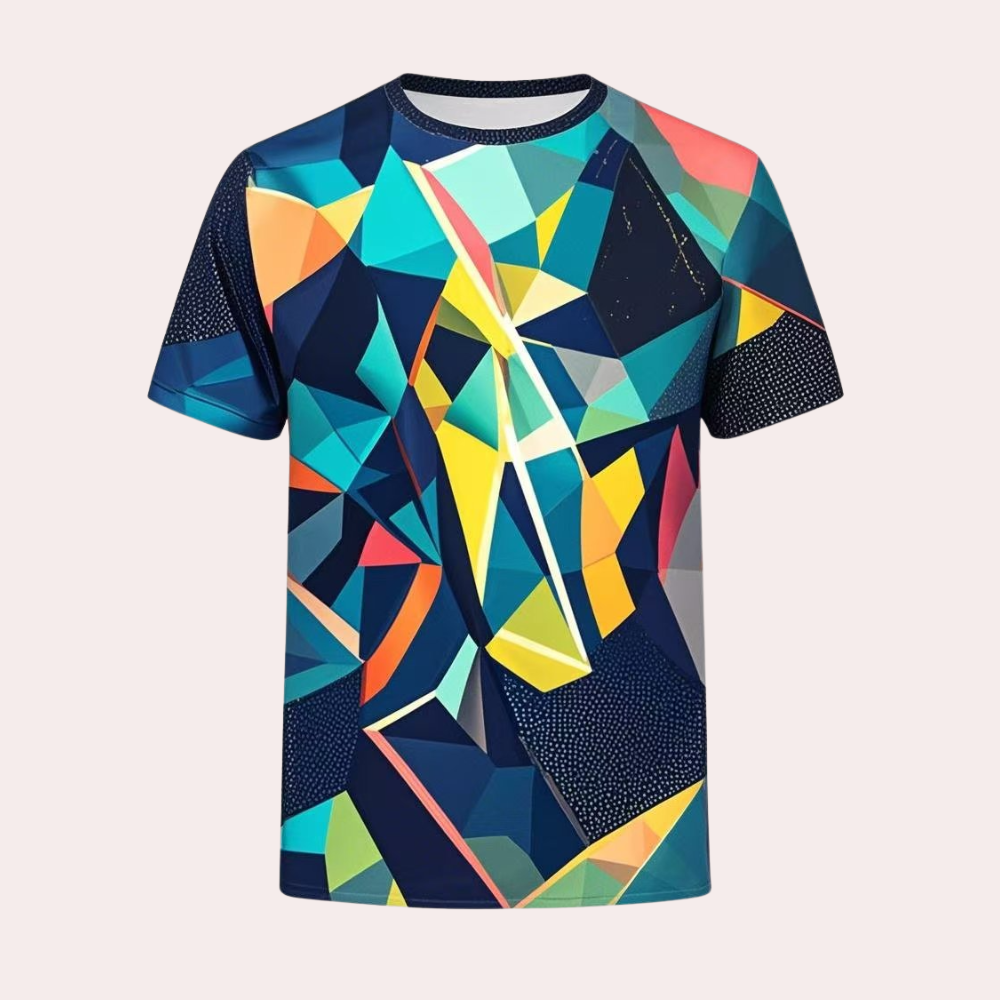 Van Leeuwen | Men's Shirt with Modern Geometric Design