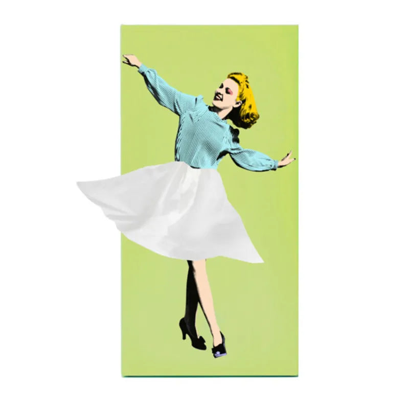 Pinova Tissue Holder | Home Décor | Playful Tissue Box in Retro Pin-Up Style