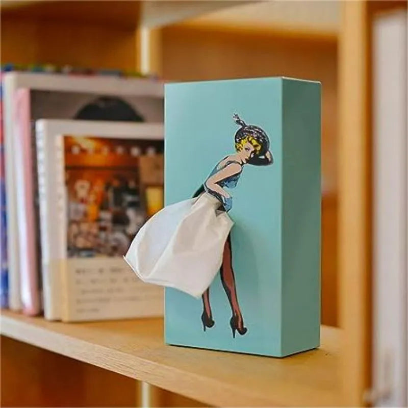 Pinova Tissue Holder | Home Décor | Playful Tissue Box in Retro Pin-Up Style