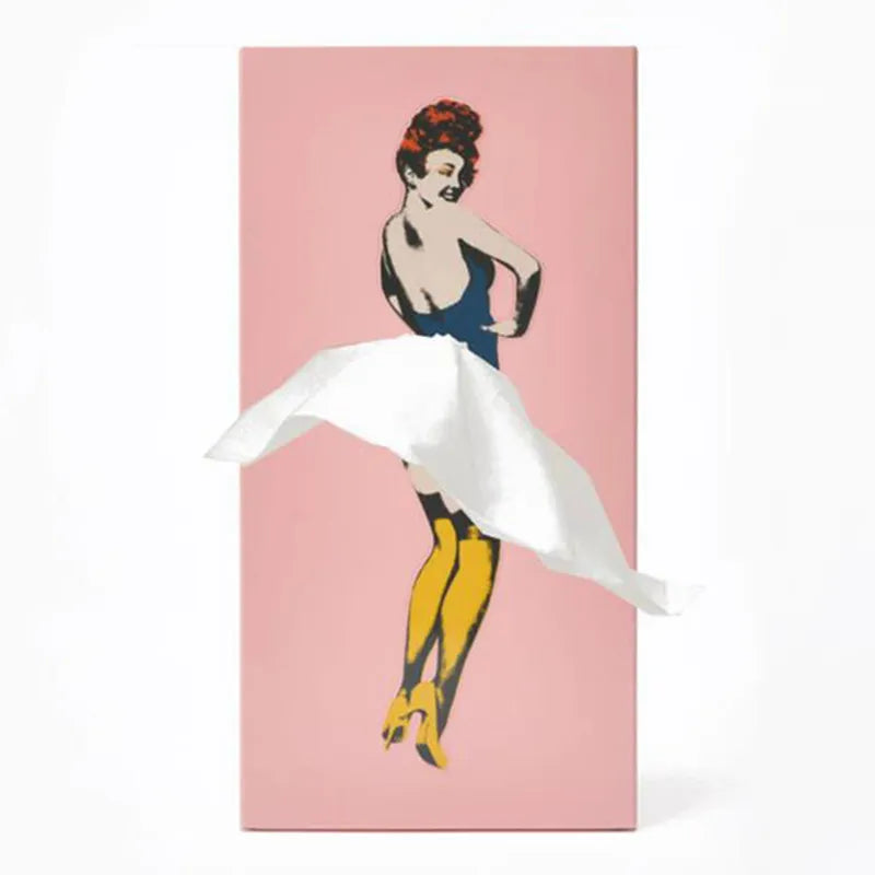 Pinova Tissue Holder | Home Décor | Playful Tissue Box in Retro Pin-Up Style