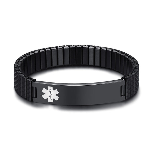 LifeSafe Medical Alert Bracelet | Customizable stainless steel ID bracelet for safety and style