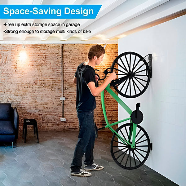 Space-Saving Wall-Mounted Bike Holder