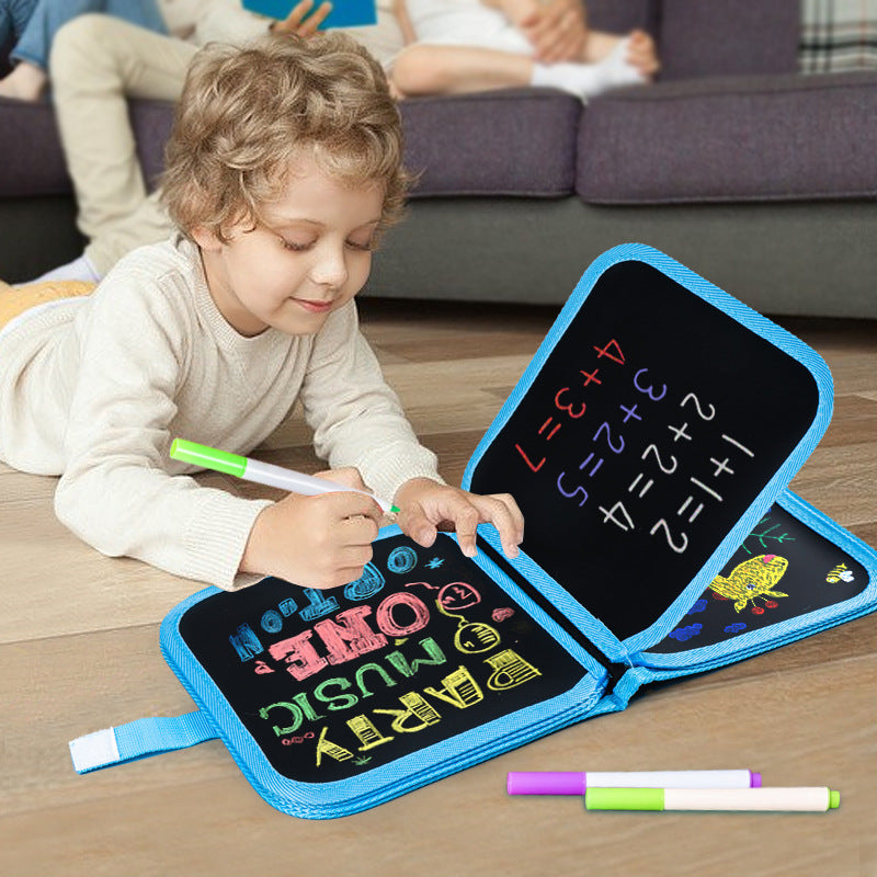 Reusable Learning & Drawing Book for Children – Includes 12 Pens