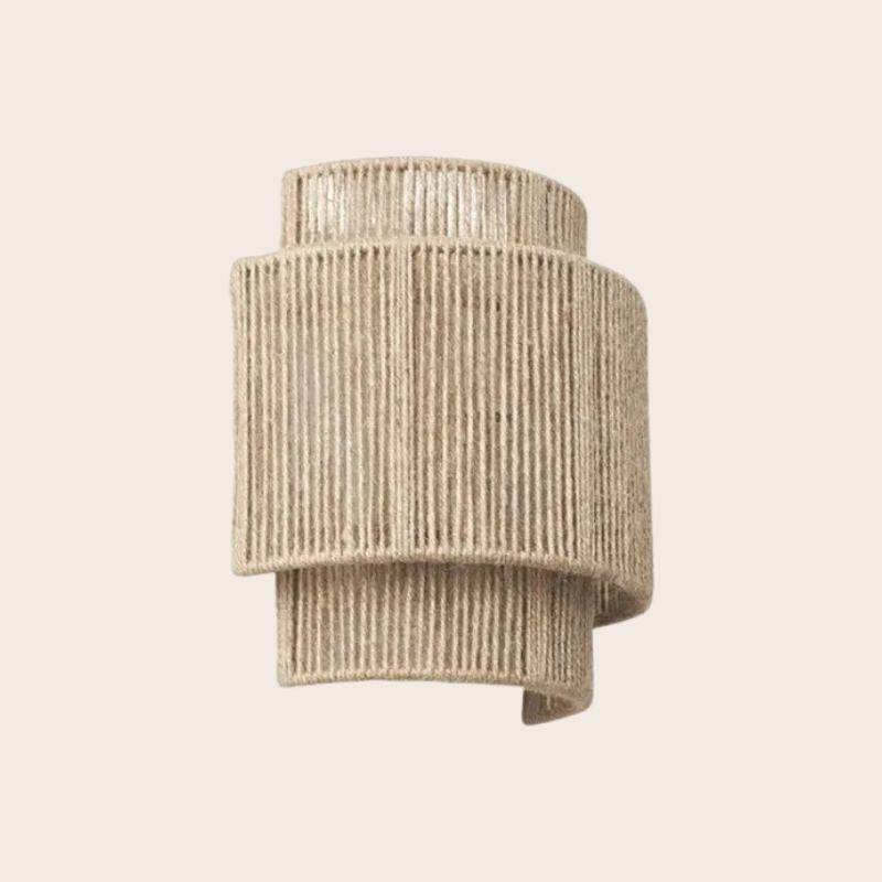 Contemporary Woven Rattan Wall Light – WeaveGlow