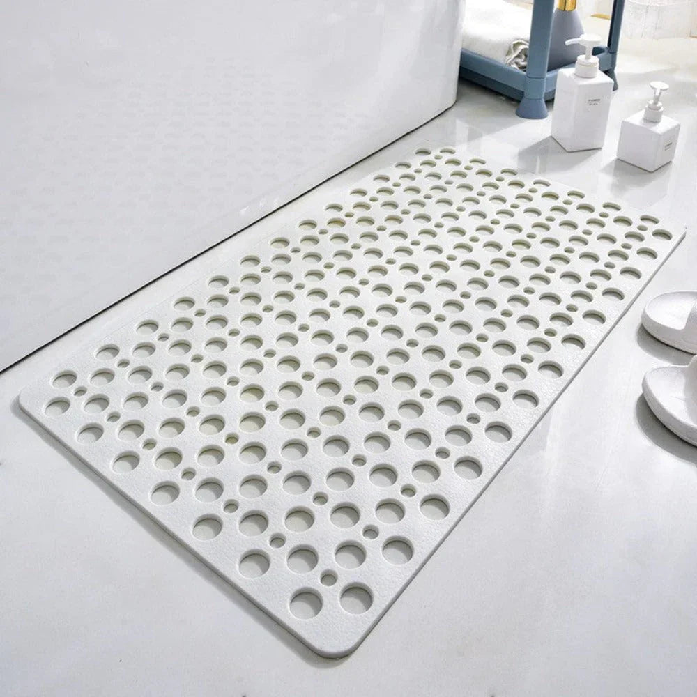 Anti-slip Shower Mat – Mould-resistant Bath Mat with Suction Cups & Quick-drying Holes