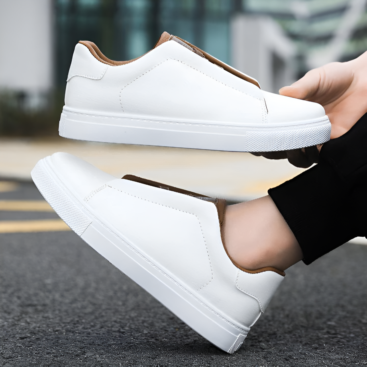 Stylish Luxury Leather Sneakers