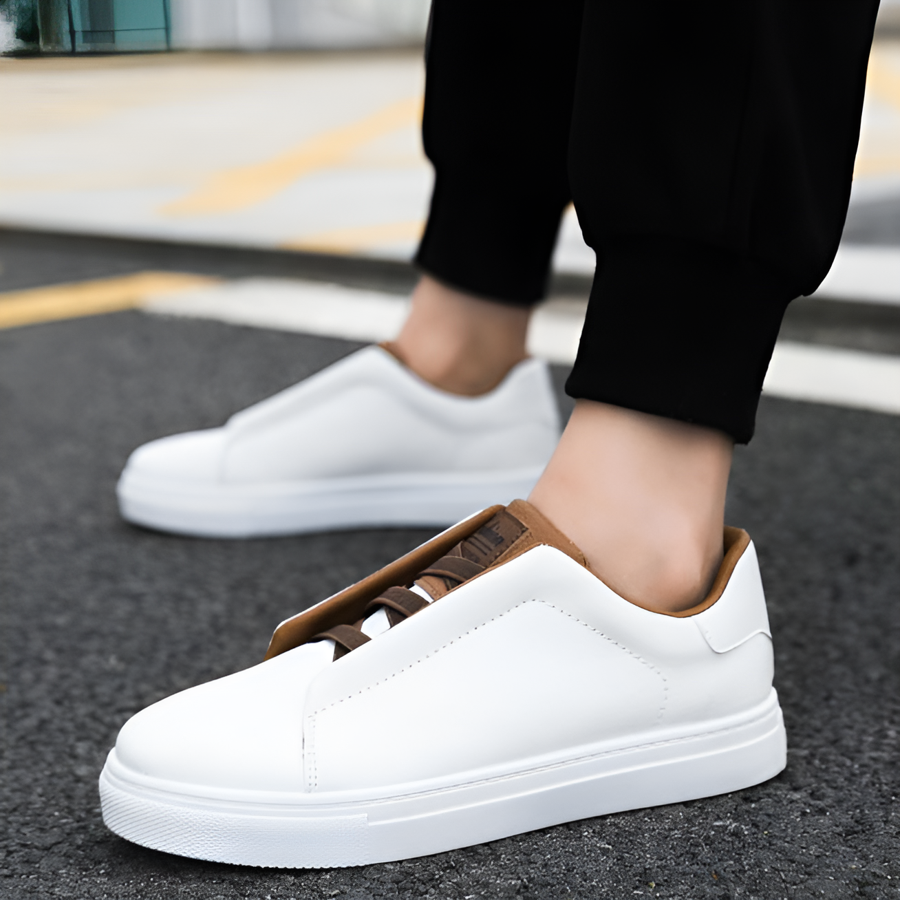 Stylish Luxury Leather Sneakers