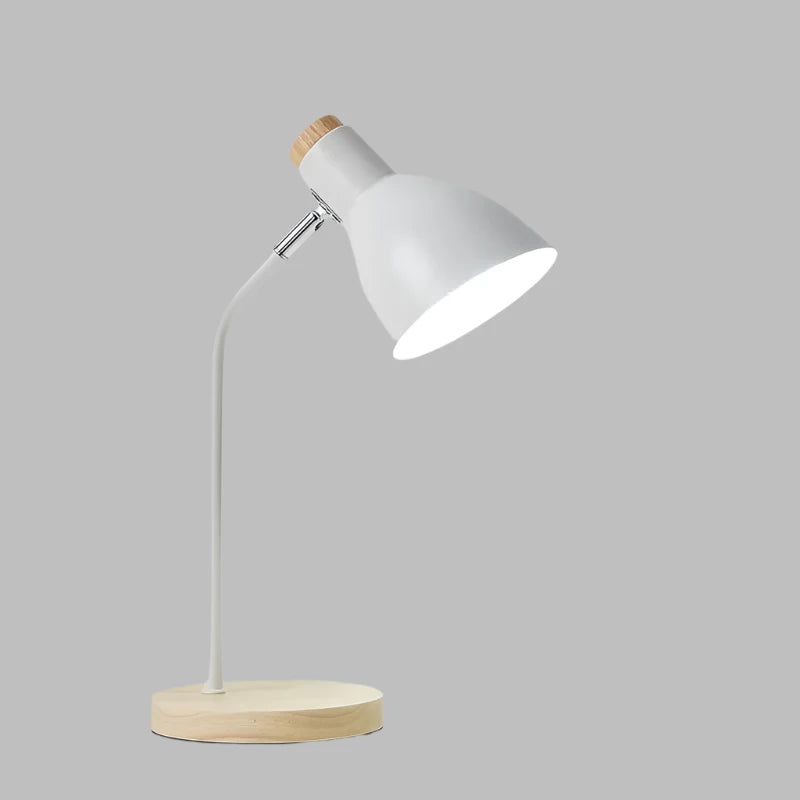 Wooden Desk Lamp – Creative Scandinavian Desk Lamp Made of Wood and Metal