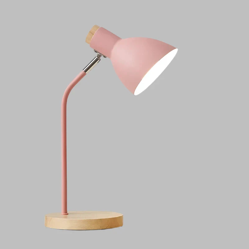 Wooden Desk Lamp – Creative Scandinavian Desk Lamp Made of Wood and Metal