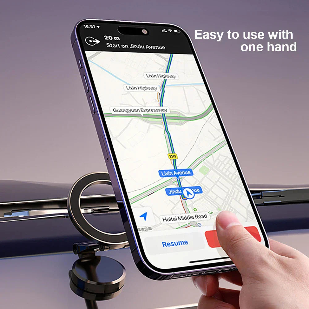 360° Foldable Magnetic Phone Holder for Car - Sturdy & Adjustable