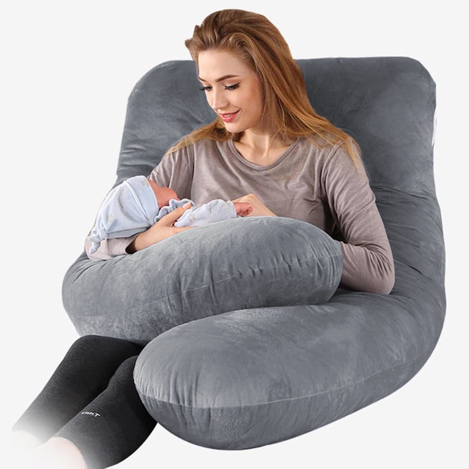 ComfortNest Maternity and Side Sleeping Pillow – Extra Support for Mum and Baby