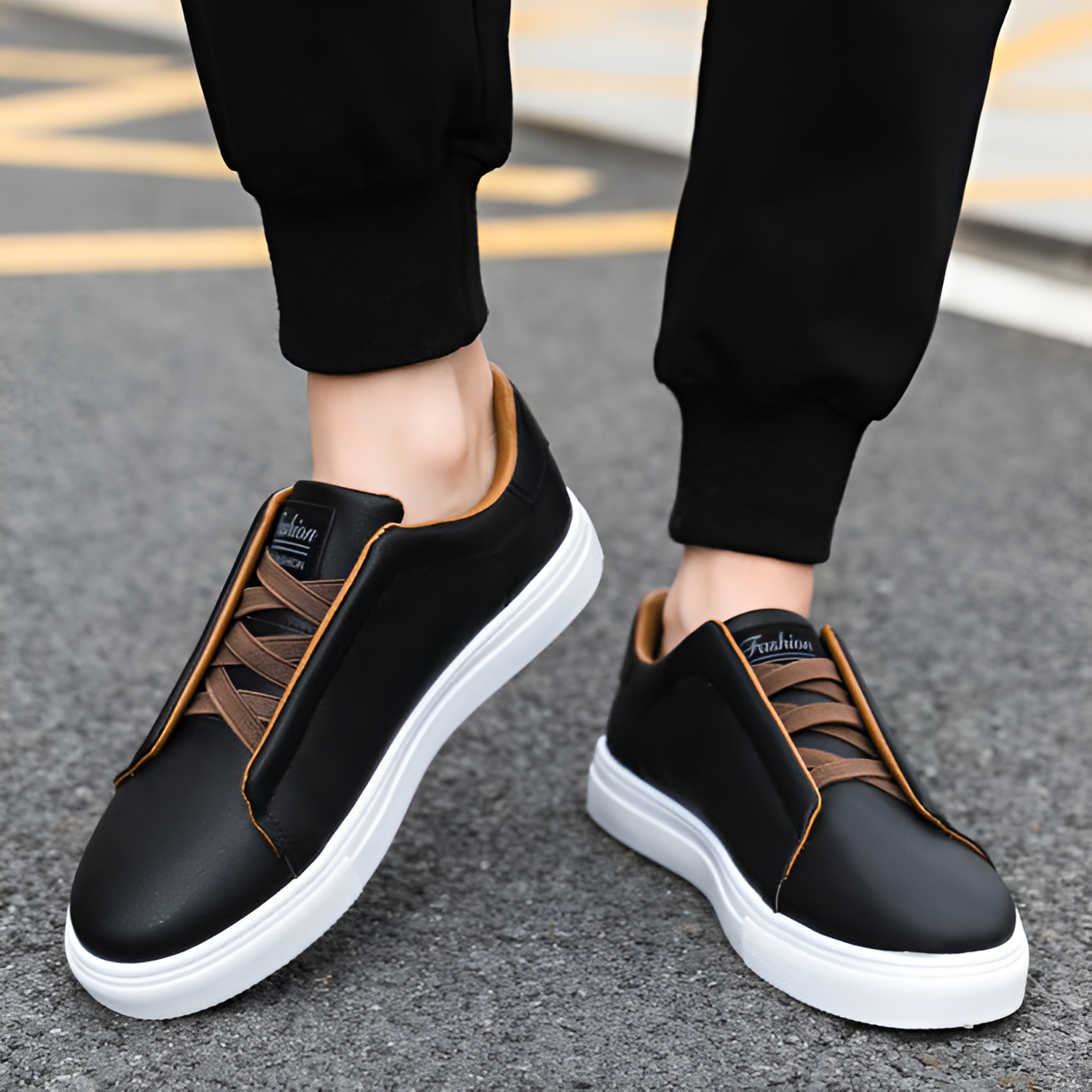 Stylish Luxury Leather Sneakers