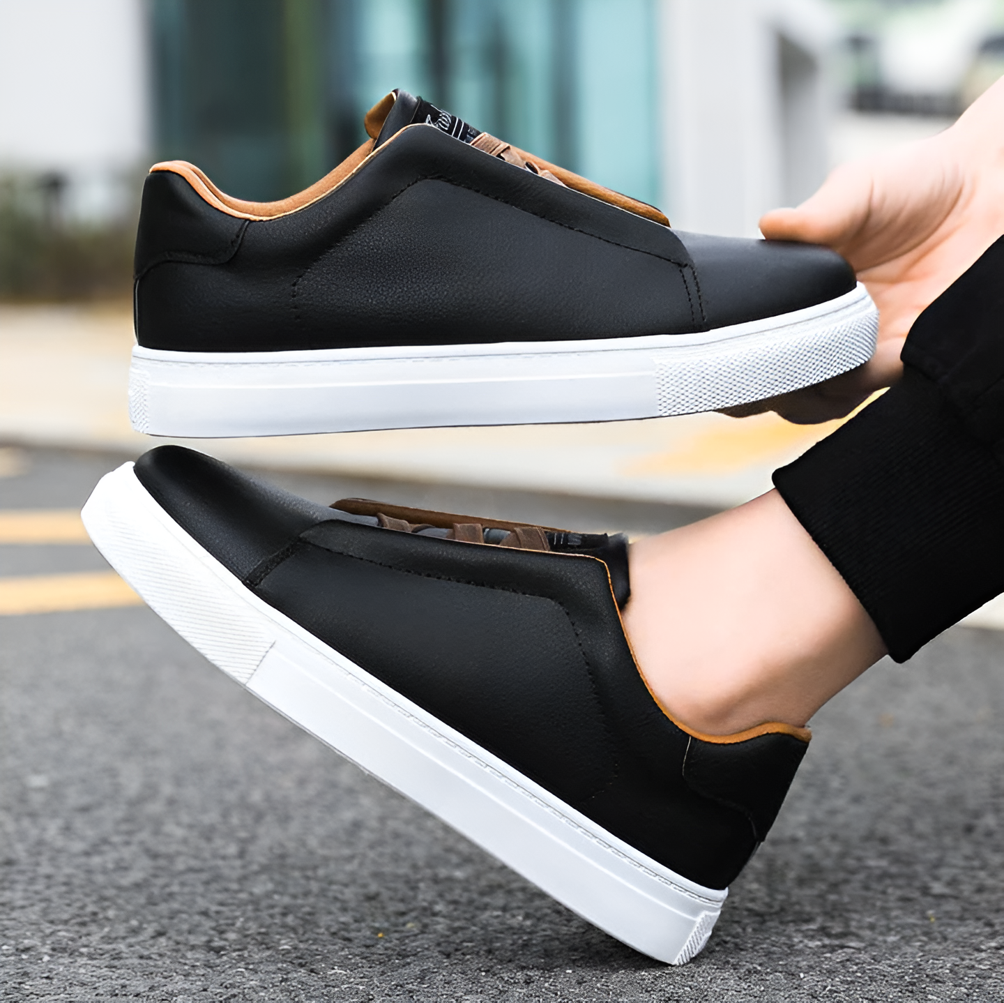 Stylish Luxury Leather Sneakers