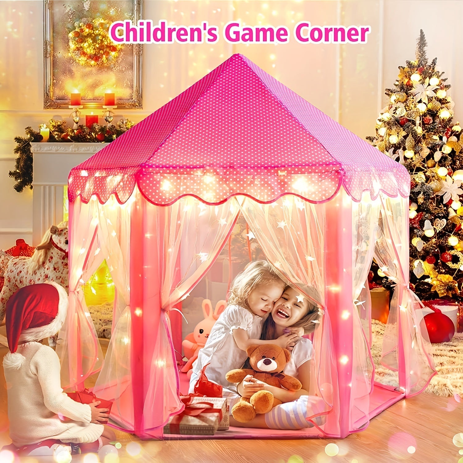 Dreamy Castle Play Tent - Magical Experience World for Children with Lights