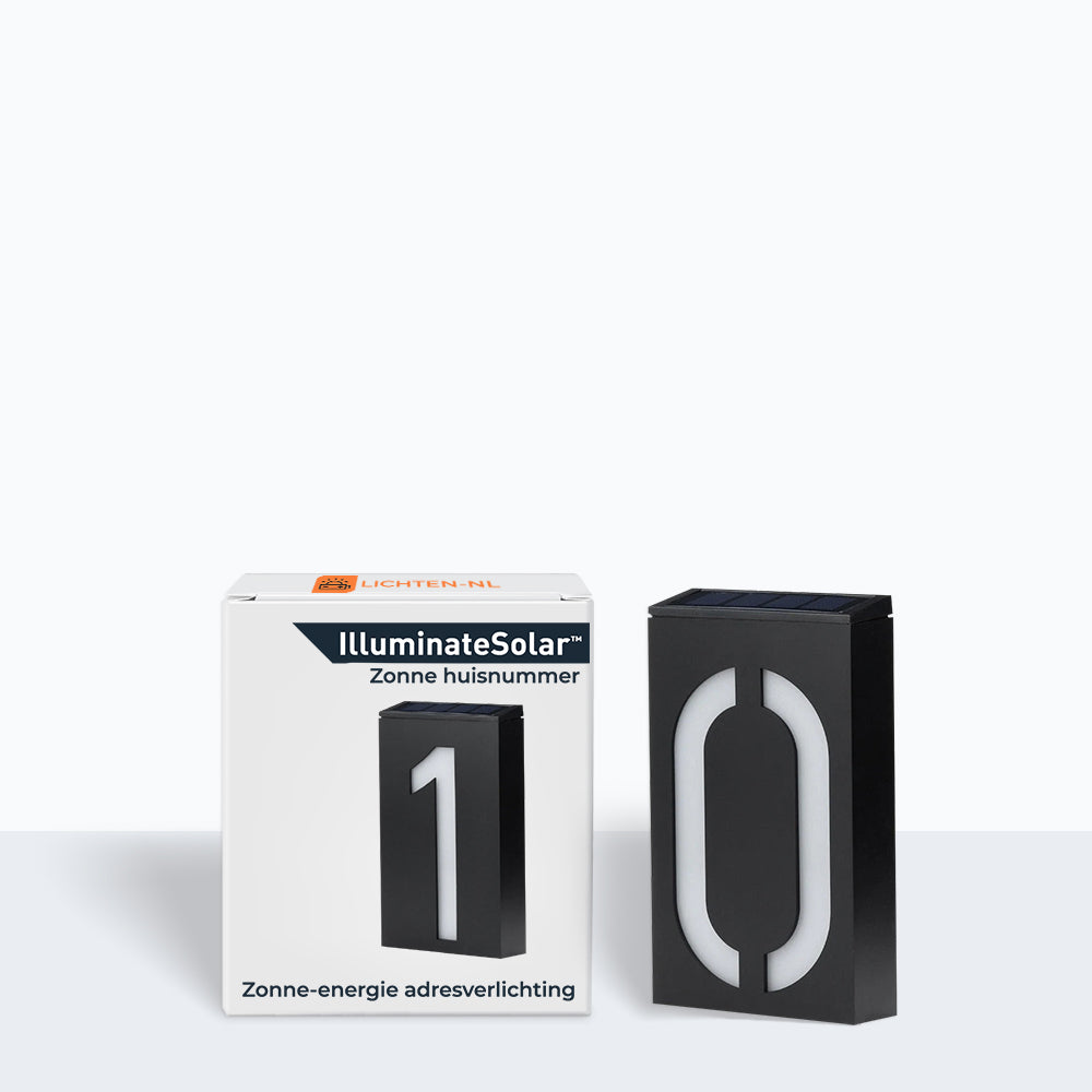 Illuminated House Number with Solar Energy - SolarSign