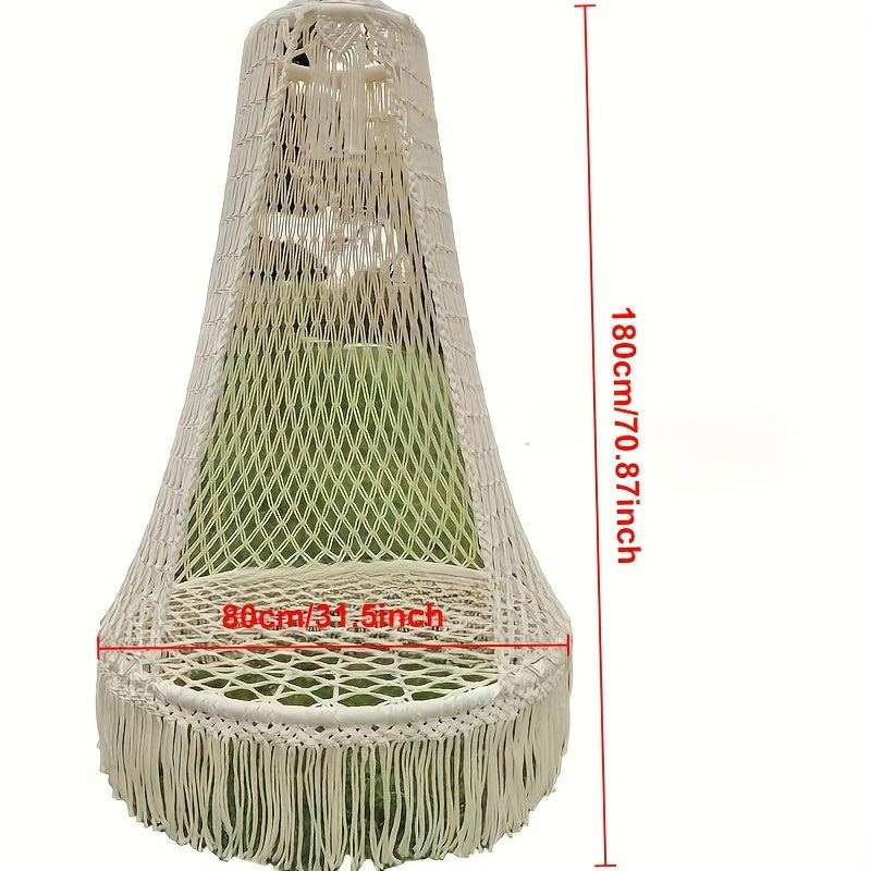 BohoSwing Handwoven Hanging Chair – Relaxed Bohemian Vibes