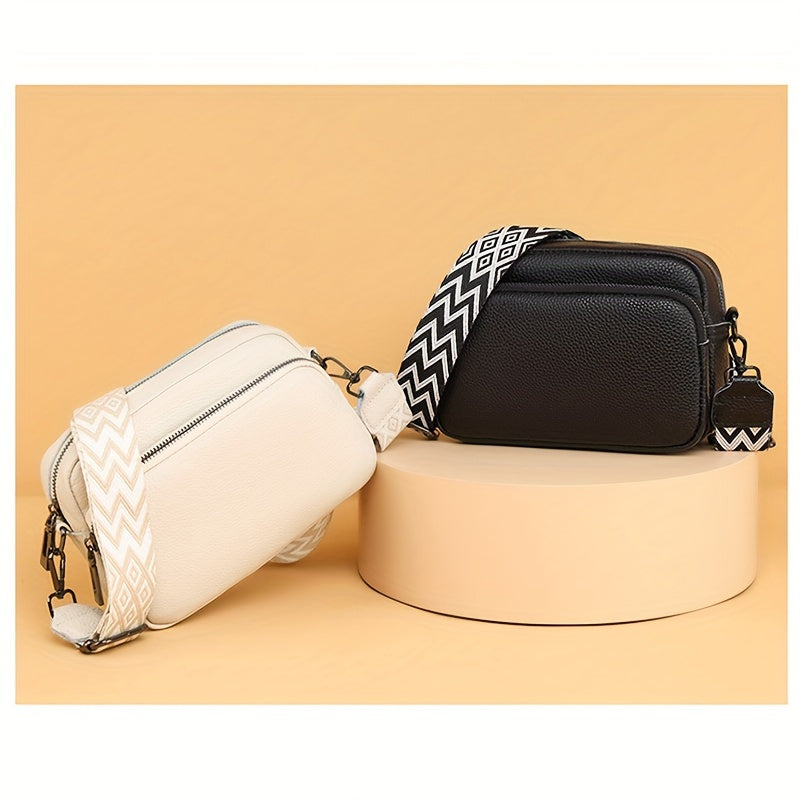 Fashionable Crossbody Bag for Women – Casual Shoulder Bag with Geometric Design