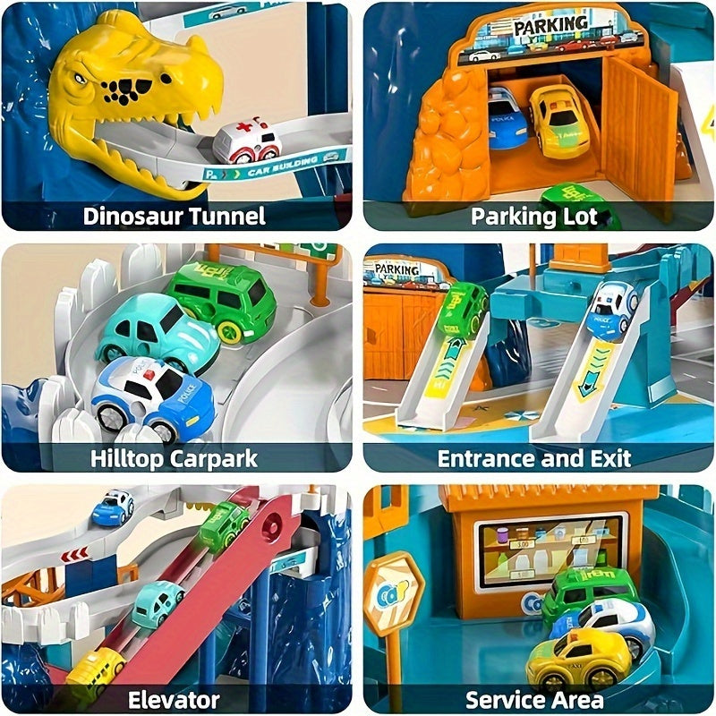 DinoRace Playset - Exciting Race Track with Dinosaur Adventure