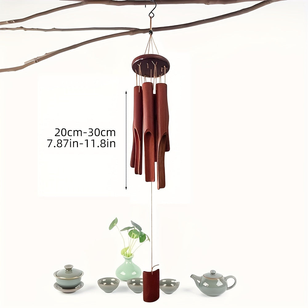 Handmade Bamboo Wind Chime – Ideal for Outdoors and Indoors with Soothing Sounds
