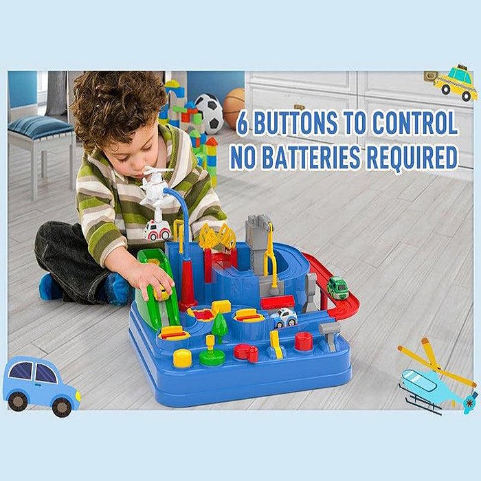 RescueTrack Adventure Set – Educational Rescue Vehicle Toy for Toddlers