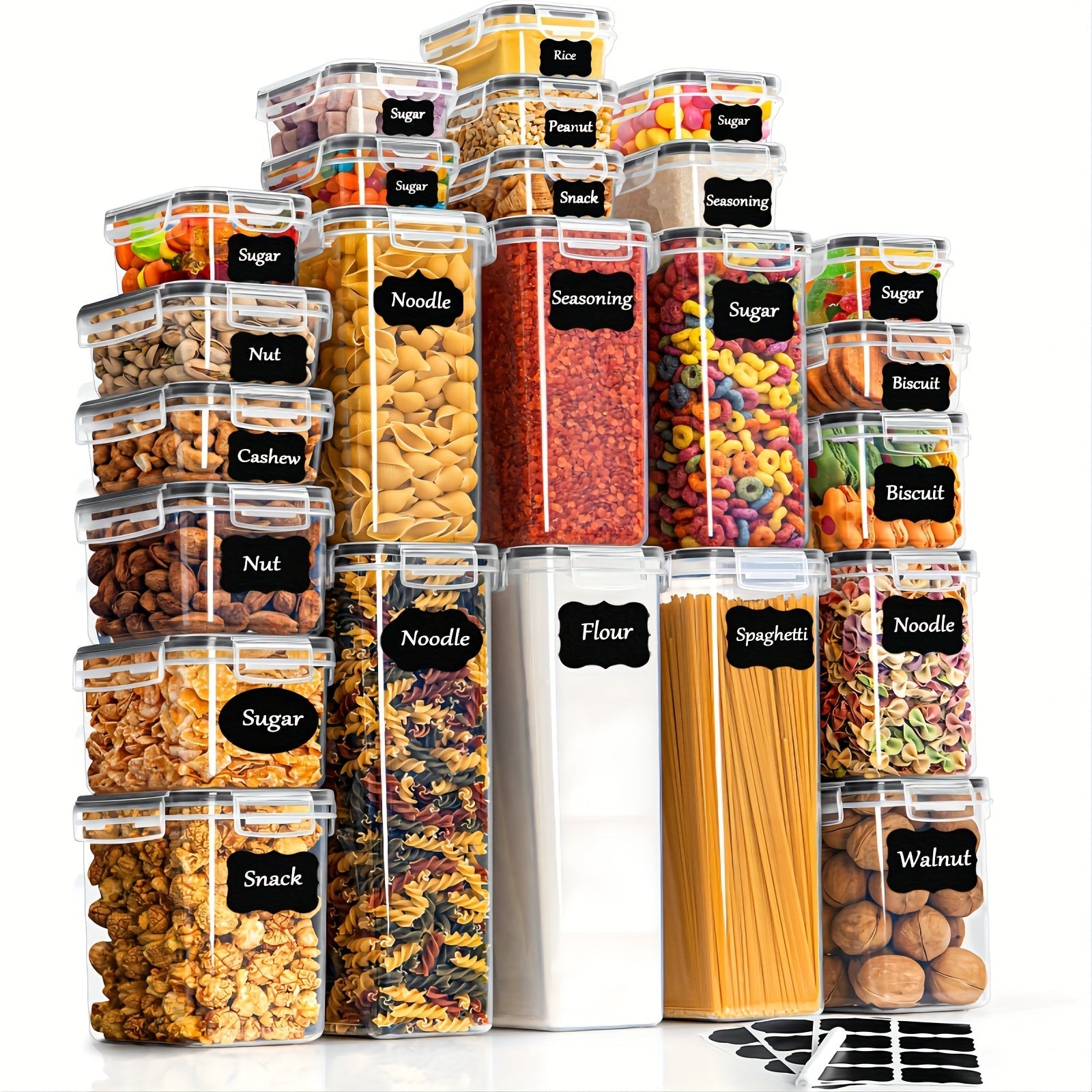 24-Piece Premium Kitchen Storage Set – Practical and Organised