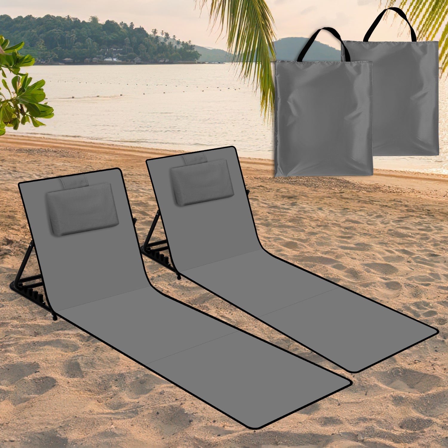 RelaxMate Portable Beach Lounger – Comfort and Convenience on the Go