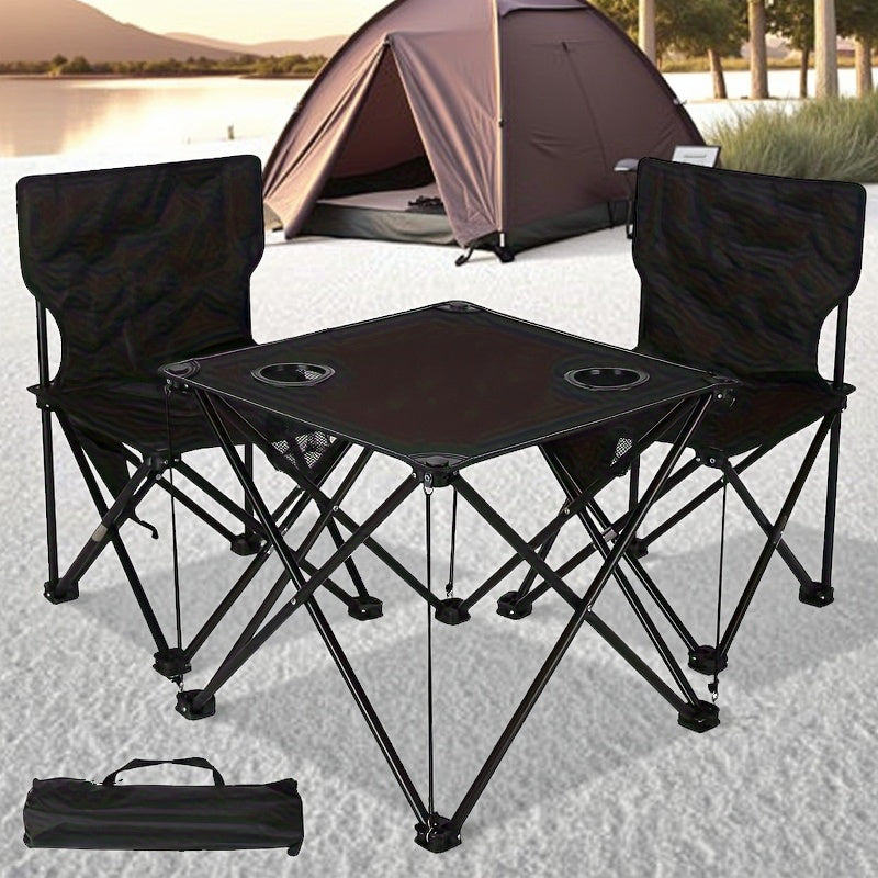 Foldable Garden Set with Table and Chairs – Portable for Camping and BBQ