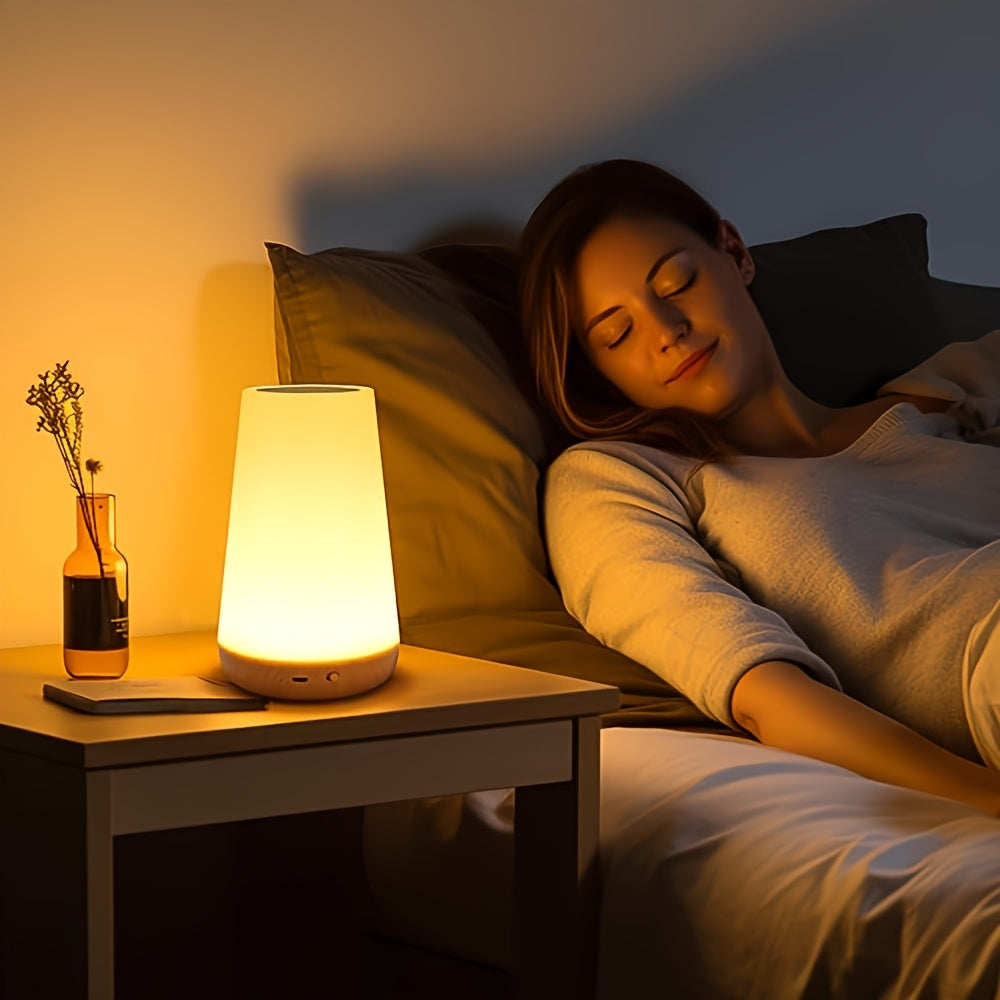 Dimmable Touch Lamp with 13 RGB Colours – Perfect for the Bedroom, Bedside Lamp, and Night Light