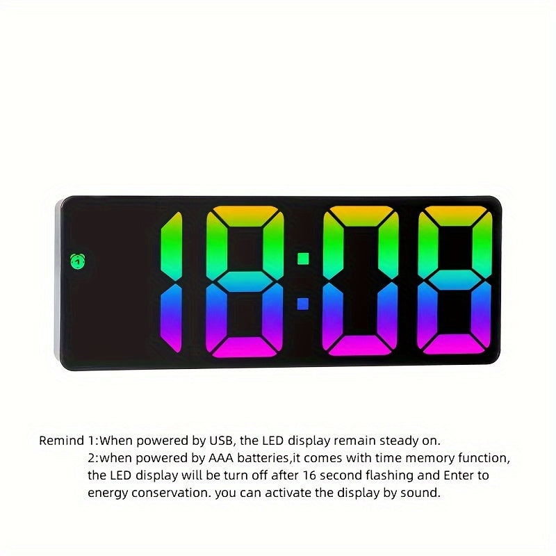 Colourful LED Digital Clock - For a Cheerful Start to the Day