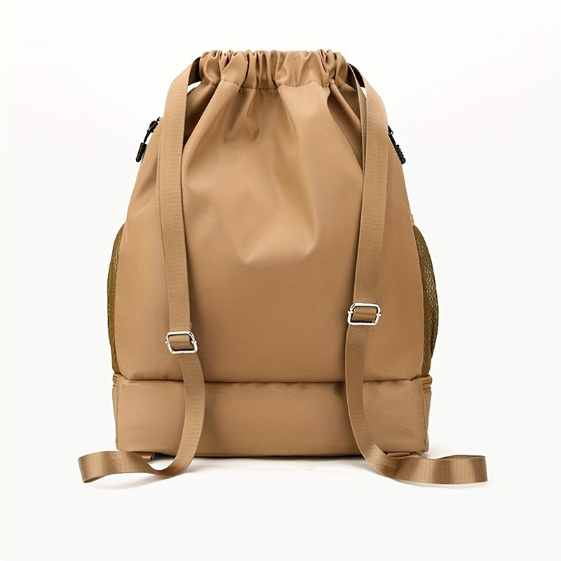 Stylish Nylon Gym Bag with Drawstring – Practical and Waterproof for Sports and Travel